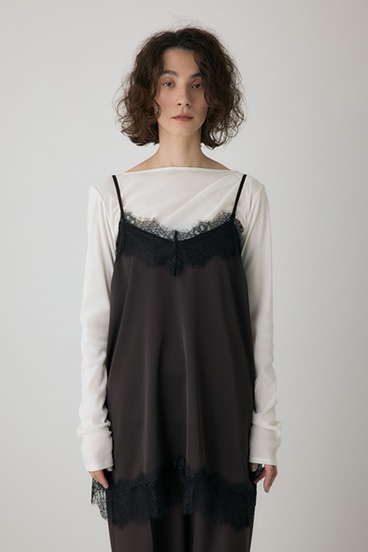 crie conforto】レースフレアサテンキャミ｜WOMEN｜254IAT30-0481