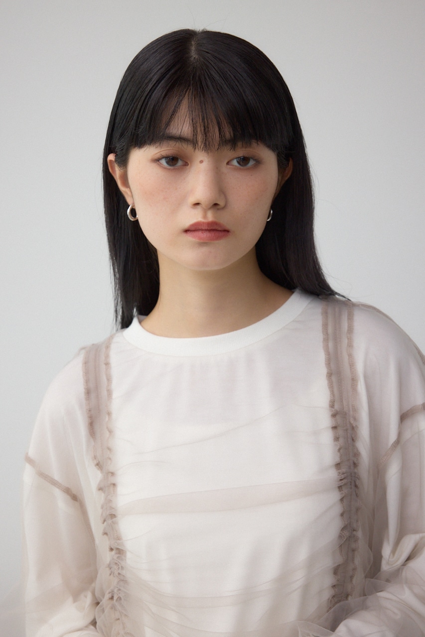 チュールレイヤードトップス｜WOMEN｜250IAA80-3861｜AZUL BY MOUSSY