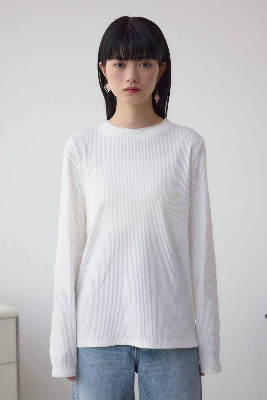 シアーネックリブトップス｜WOMEN｜250ISB80-397C｜AZUL BY MOUSSY