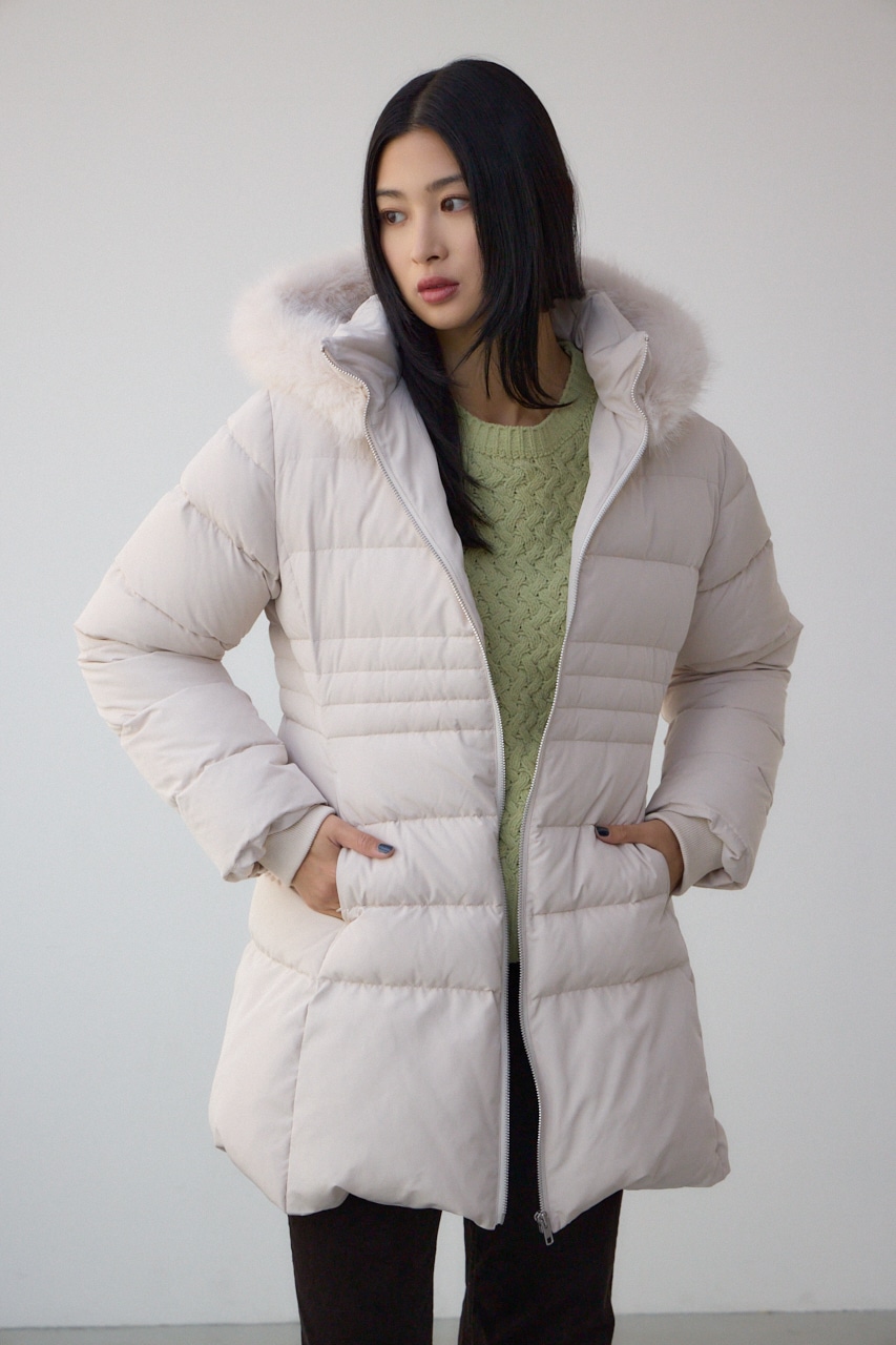 VENUS フードファーベルト付ミドルダウンコート｜WOMEN｜250JSB30-1061