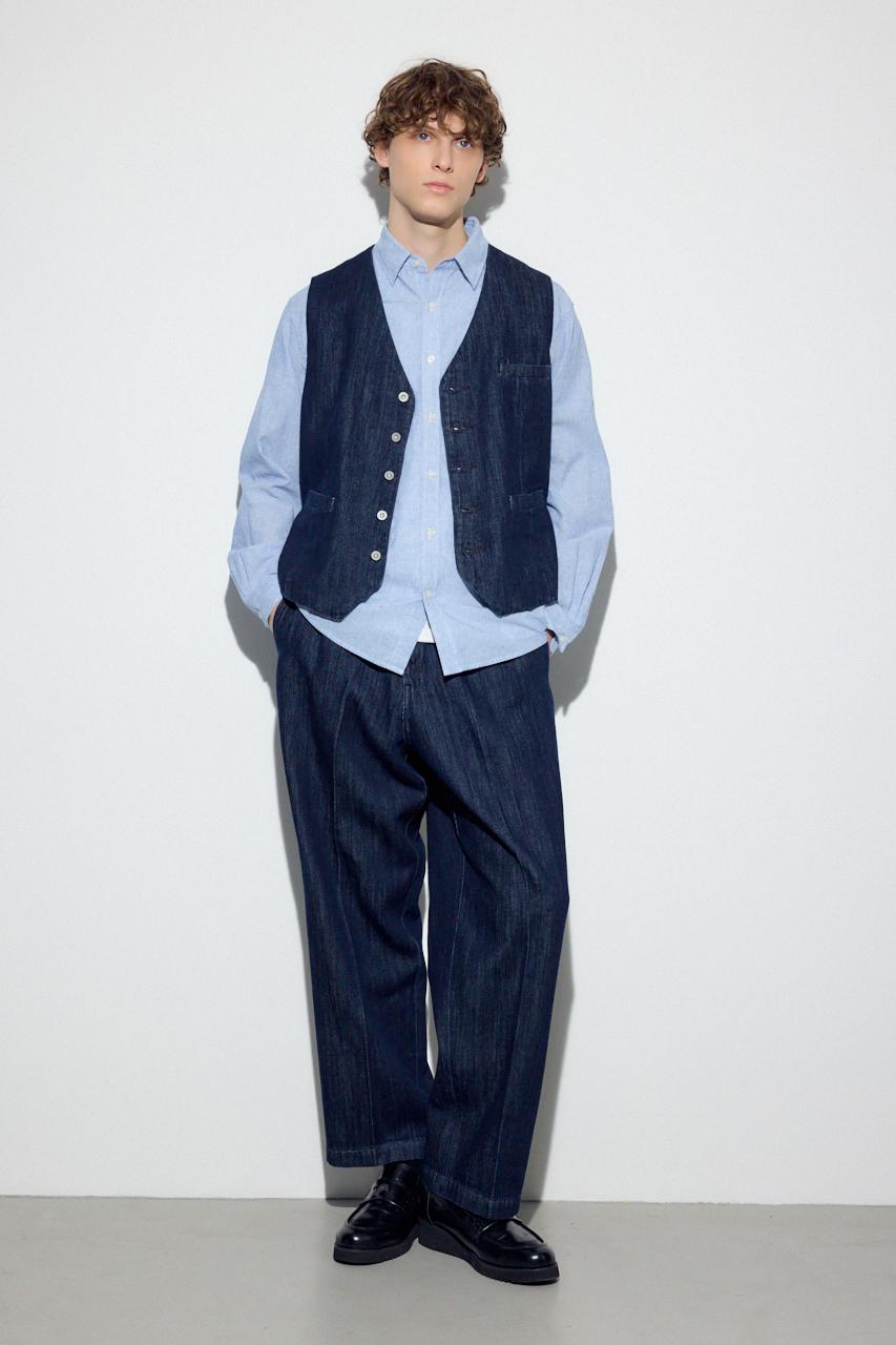 リラックスデニムベスト｜MEN｜251JSR10-3481｜AZUL BY MOUSSY