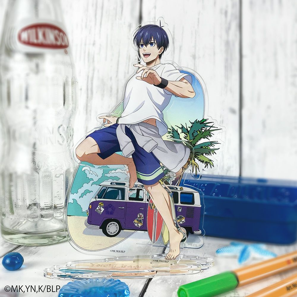 ブルーロック×文房具カフェ シーサイドフライヤーモチーフ 缶バッジ 潔