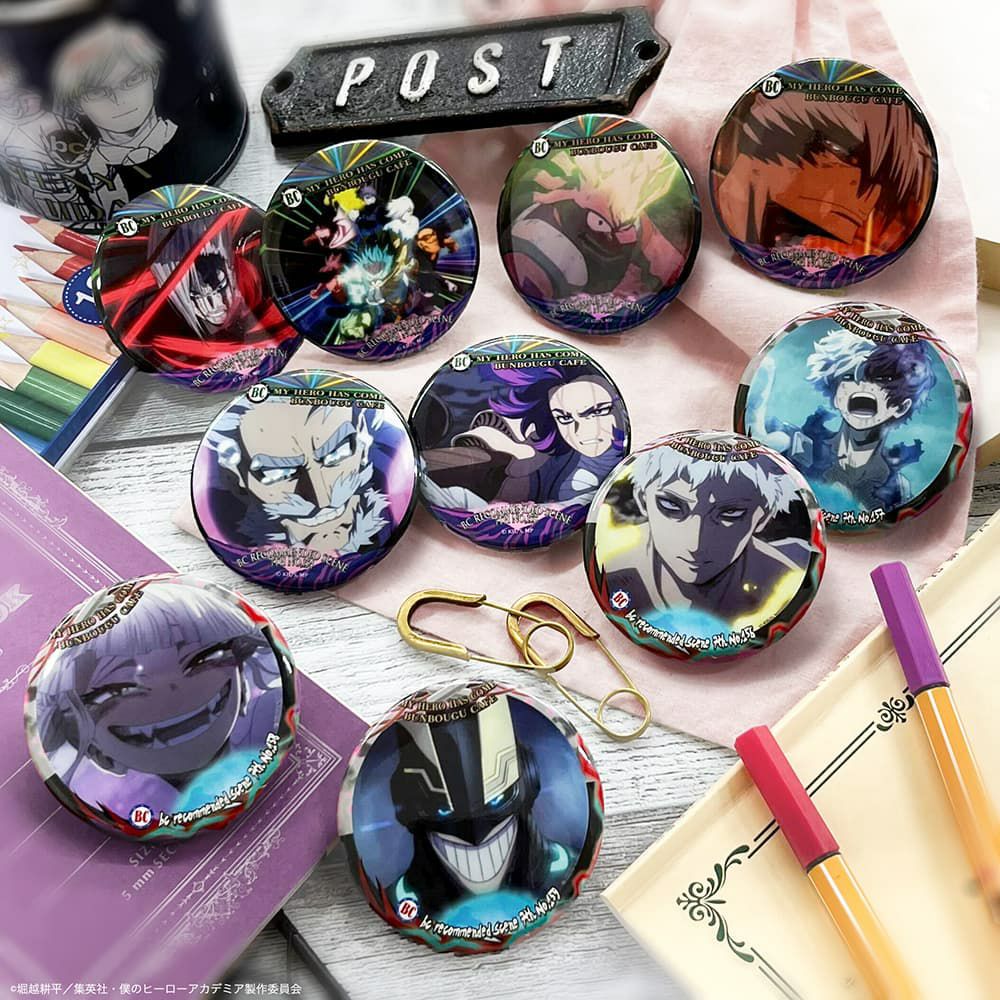 僕のヒーローアカデミア×文房具カフェ Excellent scene 缶バッジ 7期