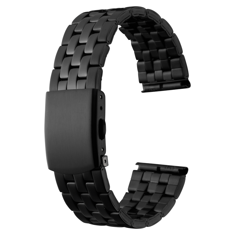 BAMBI バンビメタル ブロックワンタッチ BSBE1246B - 時計バンド