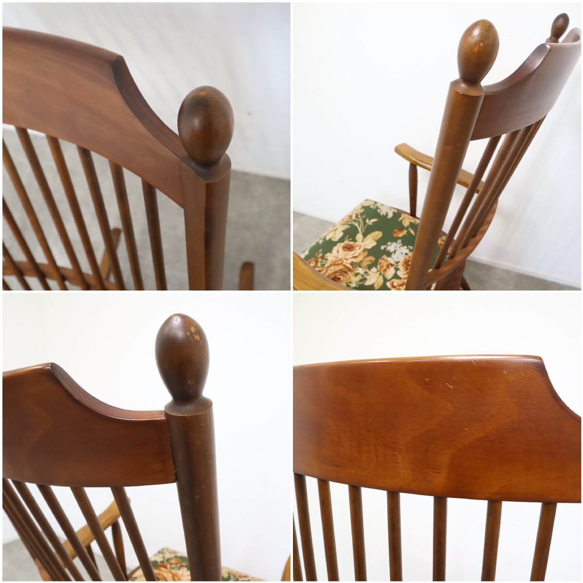 花柄座面が可愛い！松田家具 ロッキングチェア – バナルオンライン