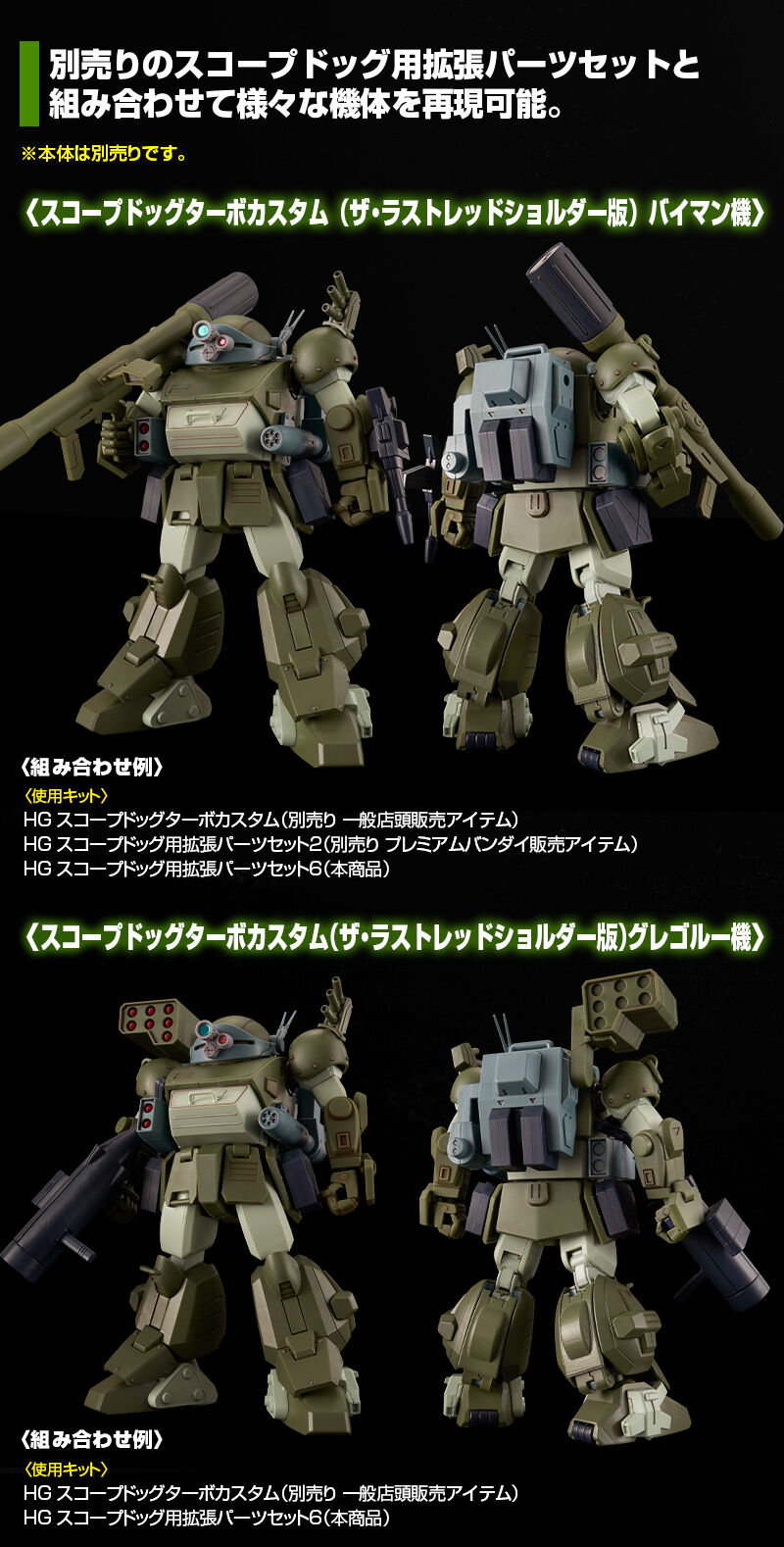 HG ScopeDog Extension Parts Set 6 Plastic Model