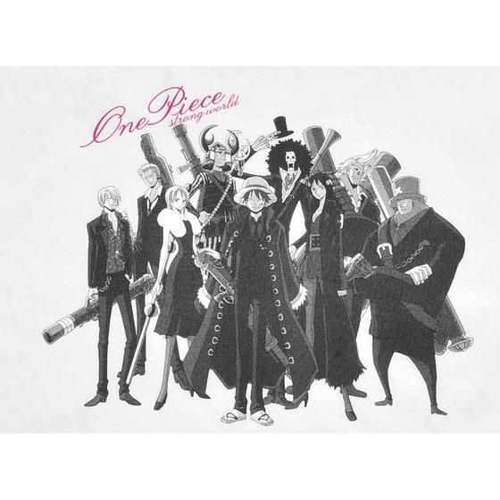 劇場版ワンピース「STRONG WORLD」 Tシャツ スーツ姿 麦わら一味集合