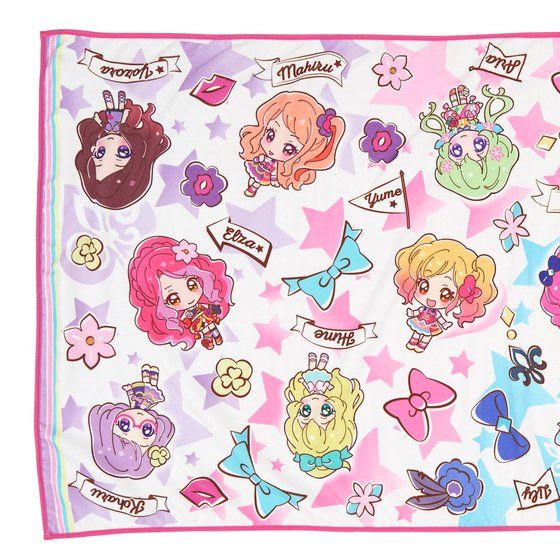 AIKATSU!STYLE for Lady アイカツスターズ！SD柄オールスターBIGタオル