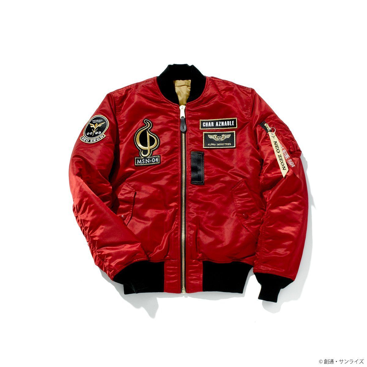 ALPHA INDUSTRIES MA-1 TIGHT 「機動戦士ガンダム 逆襲のシャア