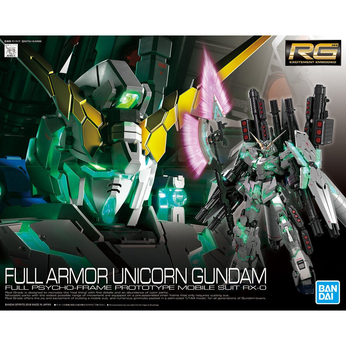 RG 1/144 フルアーマー・ユニコーンガンダム｜バンダイ ホビーサイト