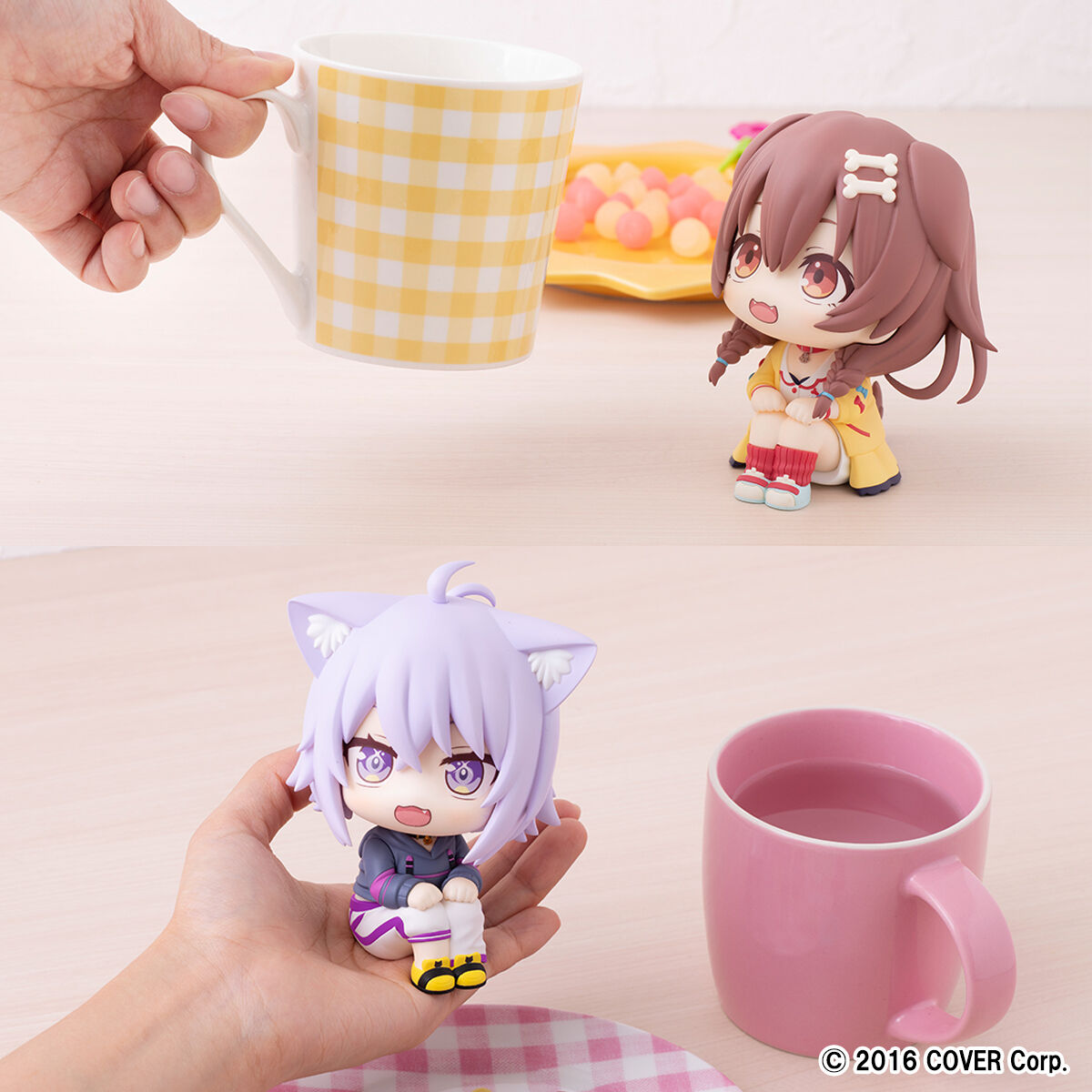 るかっぷ ホロライブ 猫又おかゆ＆戌神ころね セット【限定座布団付き