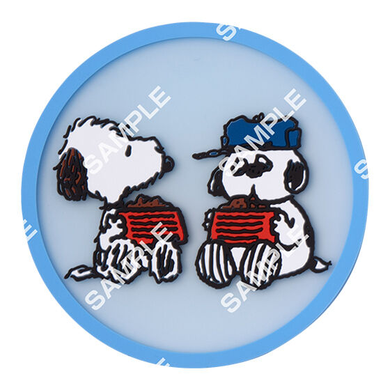 フラットガシャポン】PEANUTS クリアラバーコースター｜ガシャポン
