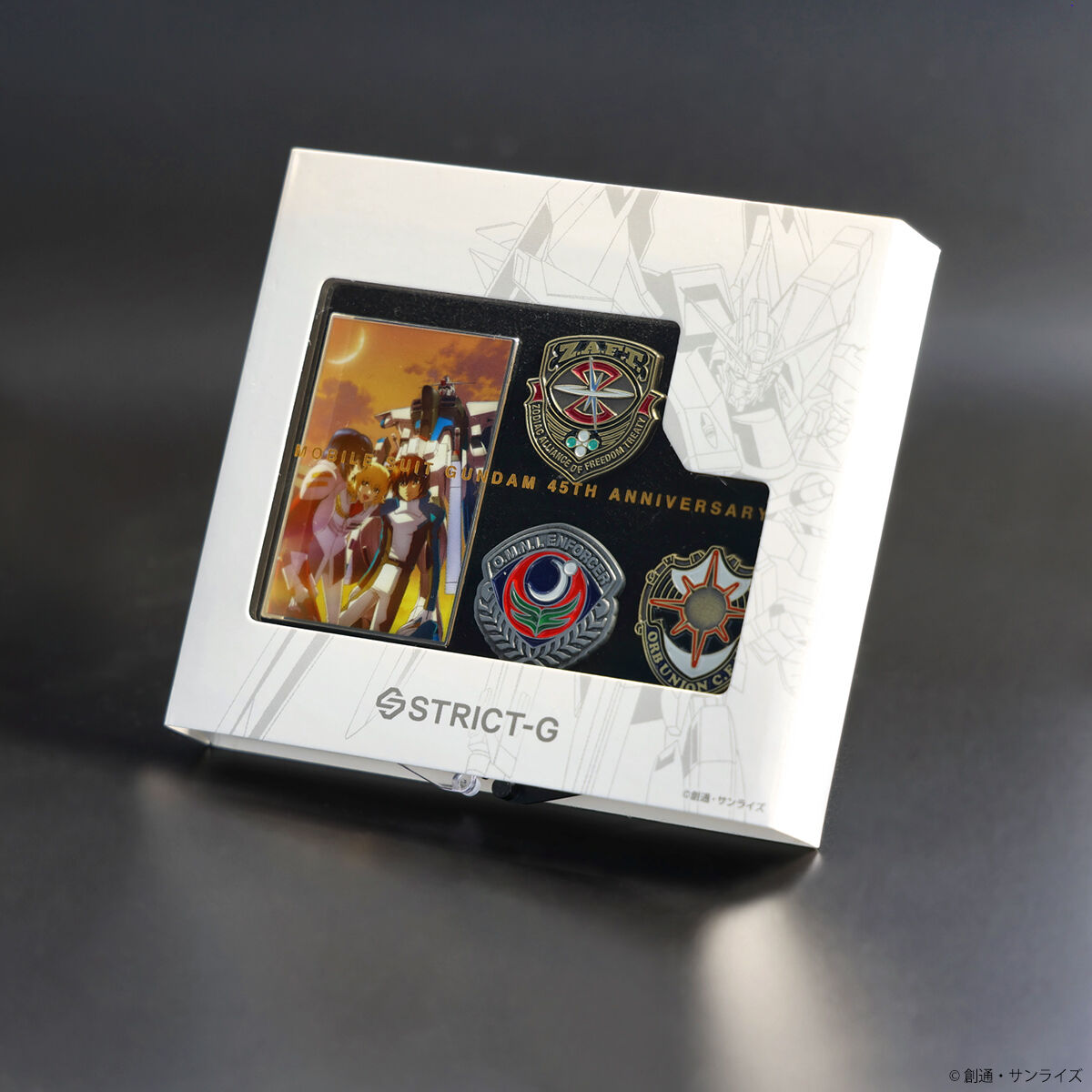 STRICT-G『機動戦士ガンダムSEED』ガンダムシリーズ45周年記念ピンズ