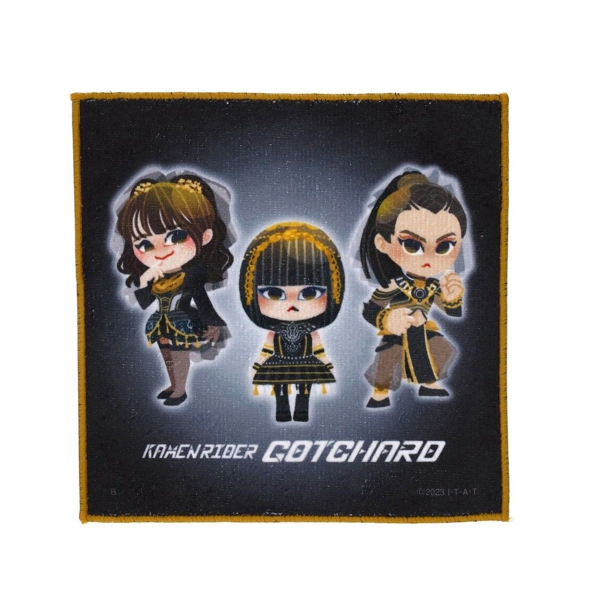 仮面ライダーガッチャード デフォルメ ミニタオル【冥黒の三姉妹