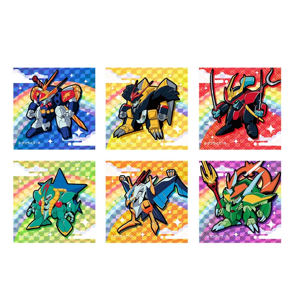 魔神英雄伝ワタル トレーディングキラキラシール(全6種ランダム／6枚入