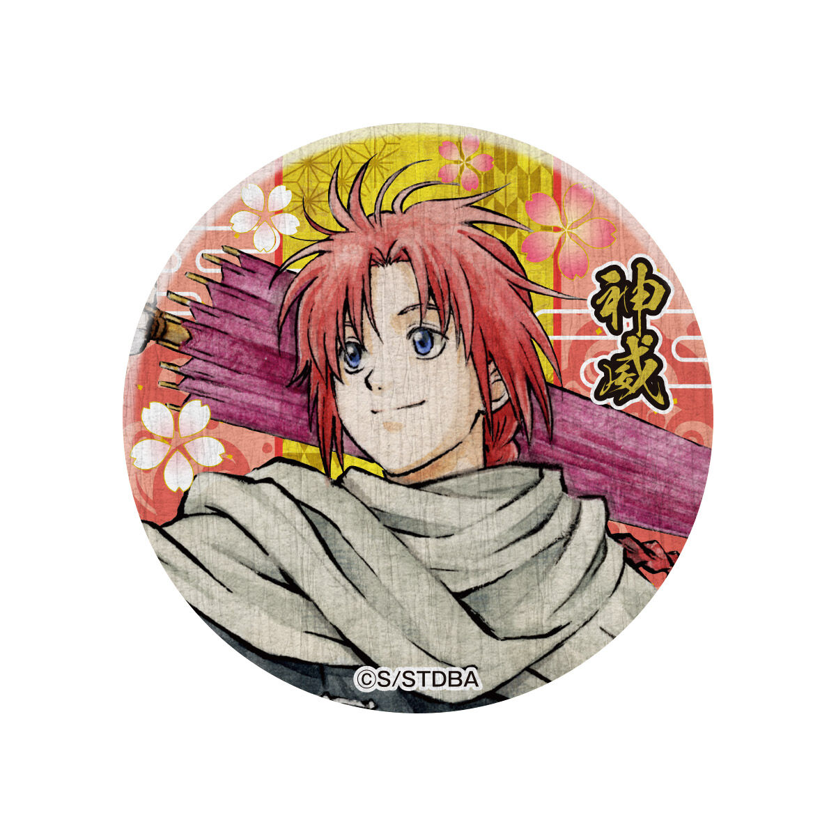 銀魂 キャラポップストア 和紙風缶バッジコレクション-花鳥風月