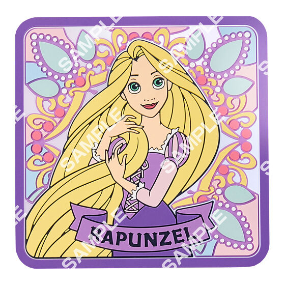 フラットガシャポン】“ディズニープリンセス” クリアラバーコースター