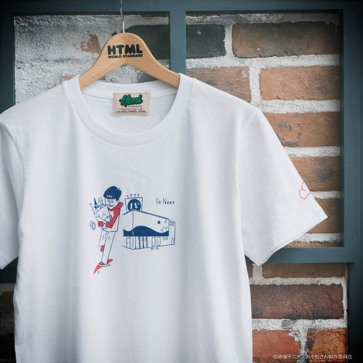 おそ松さん×HTML ZERO3×BANDAI I'mNeet タケウチアツシ Tシャツ