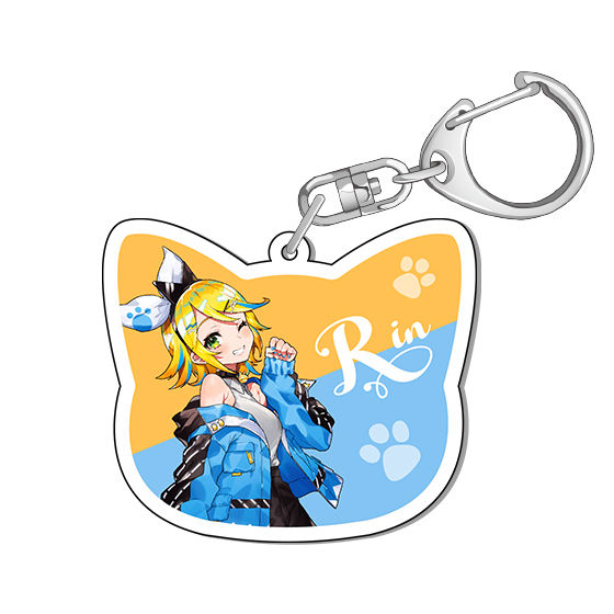 初音ミク in ナンジャタウン 2020」ねこ型アクリルキーホルダー Art by