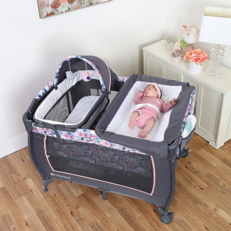 Lil Snooze Deluxe II Nursery Center - Removable Bassinet – Baby Trend