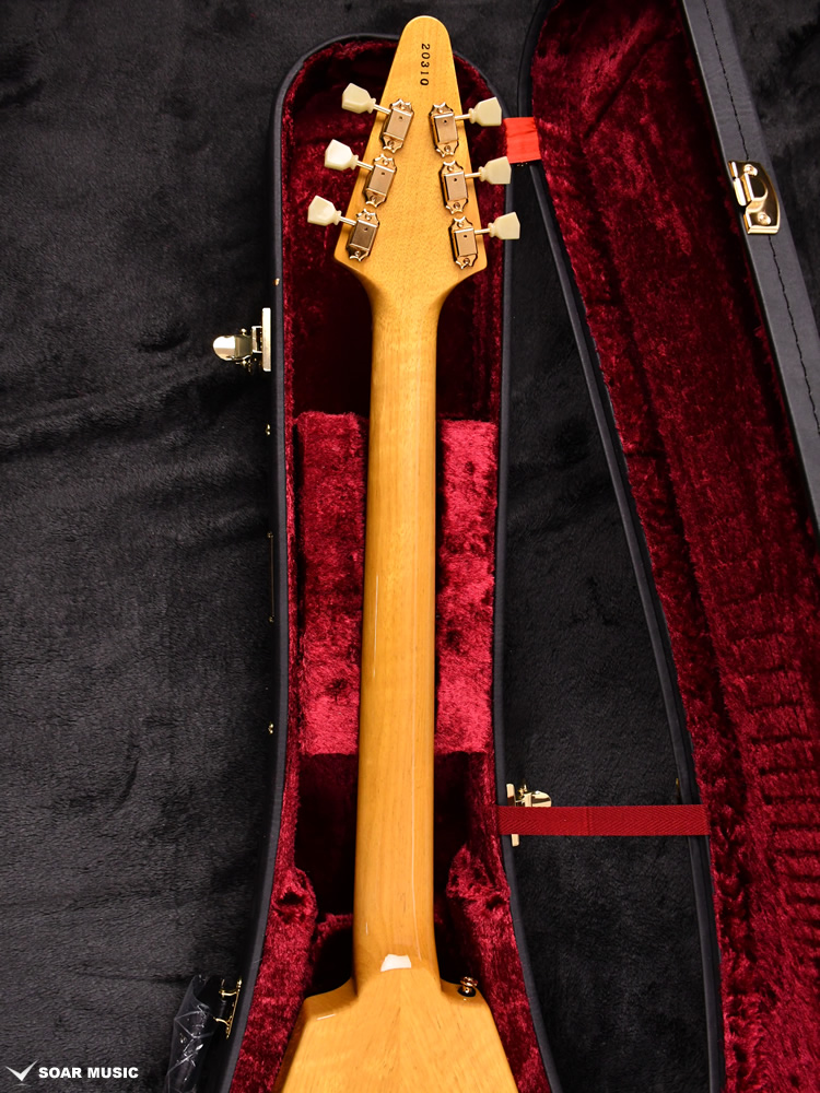 MFV・K-STD/NJ KNY WH-PG Momose モモセ エレキギター フライングVタイプ