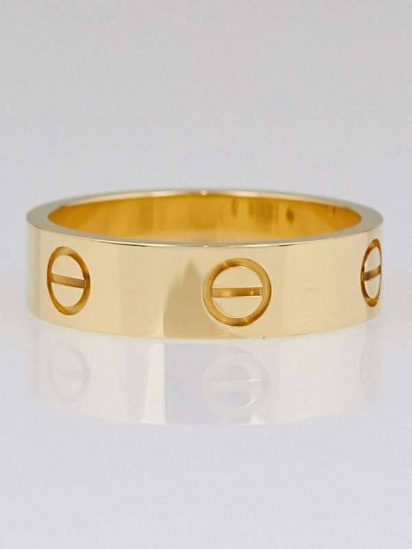 Cartier 18k Yellow Gold LOVE Ring Size 8/57 | Yoogi's Closet