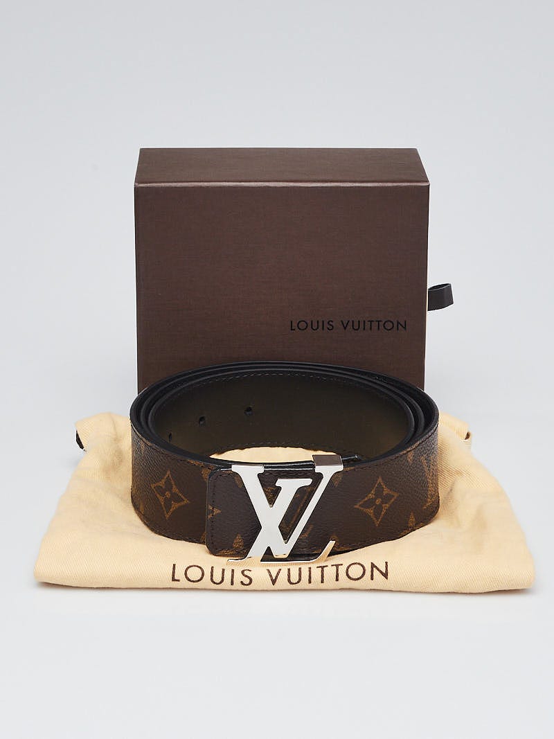 Louis Vuitton Monogram Canvas LV Initials Reversible Belt Size 105
