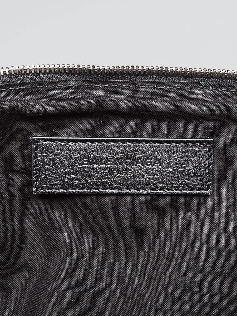 Balenciaga Black Lambskin Leather Men's Briefcase Bag | Yoogi's Closet