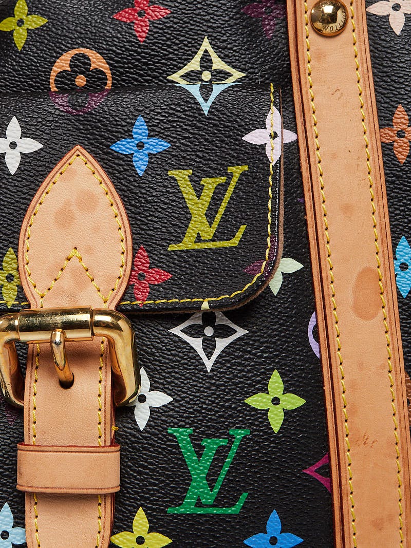 Louis Vuitton Black Monogram Multicolore Aurelia GM Tote Bag