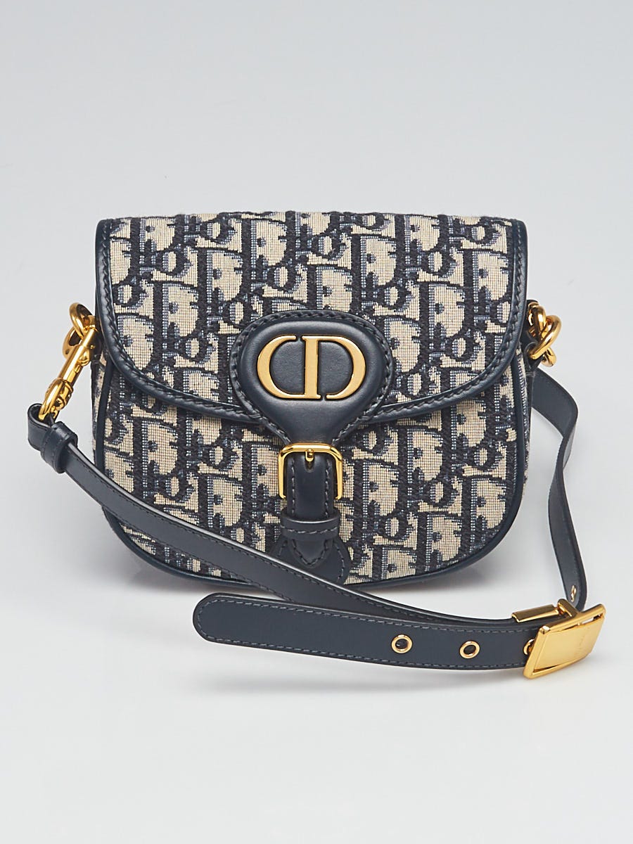Christian Dior Blue Oblique Canvas Small Dior Bobby Bag | Yoogi's
