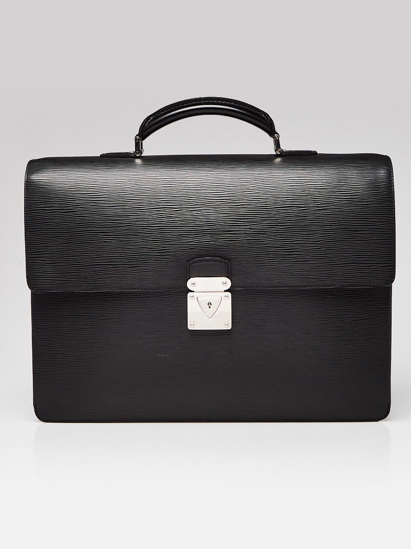 Louis Vuitton Black Epi Leather Robusto 2 Compartment Briefcase