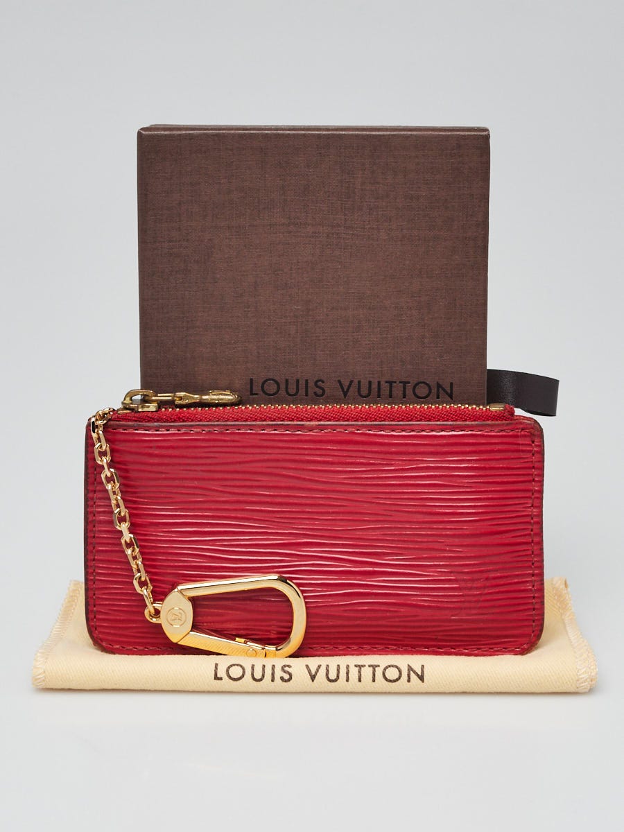 Louis Vuitton Red Epi Leather Pochette Cles Key and Change Holder