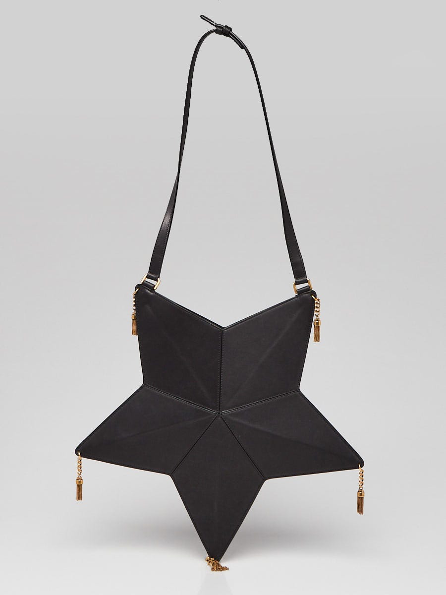 Yves Saint Laurent Black Leather Astro Star Bag | Yoogi's Closet