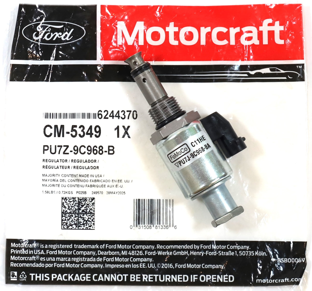 Genuine Ford Motorcraft CM-5349 IPR Valve 1996–2003 7.3L