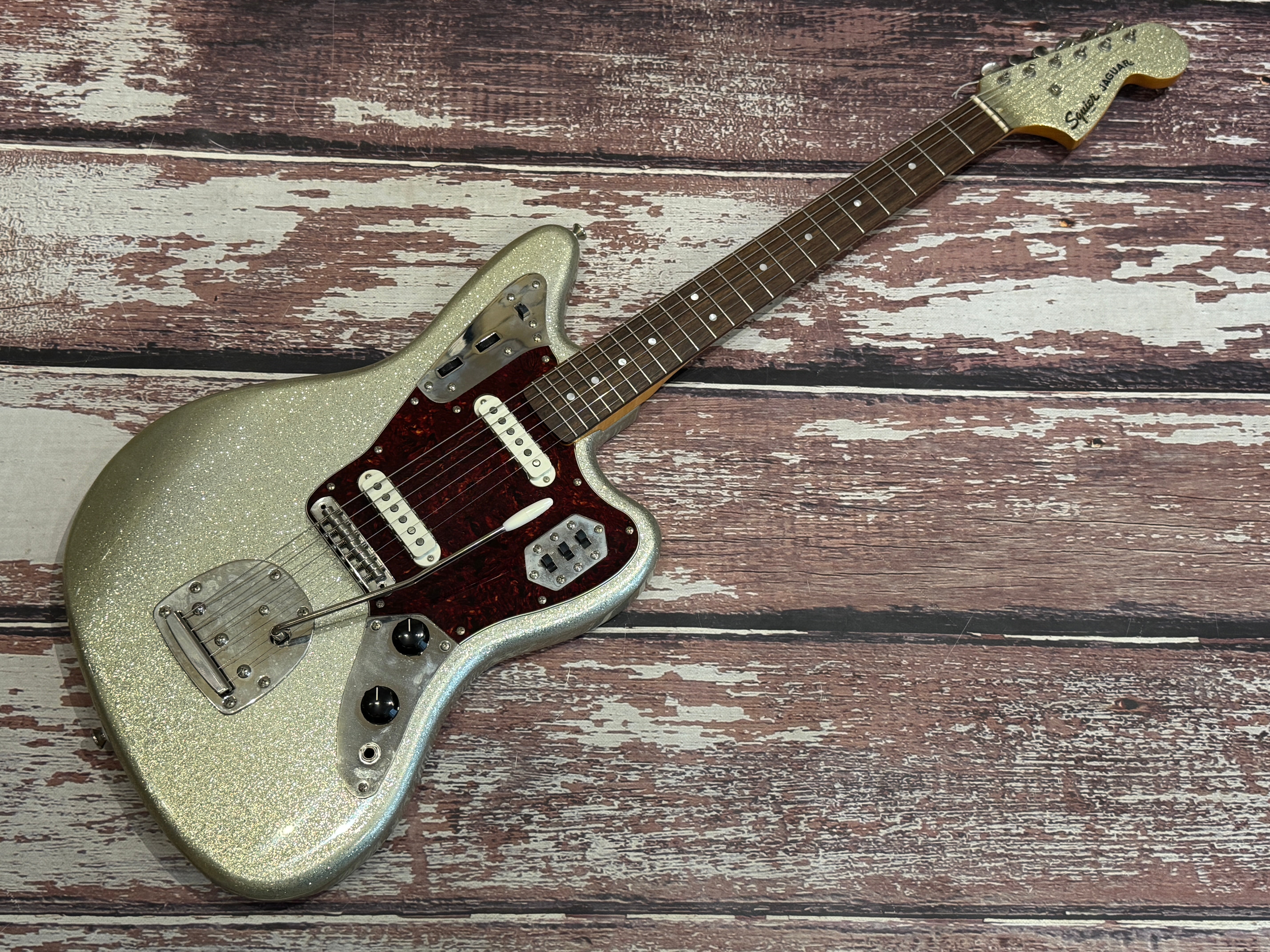 Squier Classic Vibe 60s Jaguar - FSR Silver Sparkle – Badlands