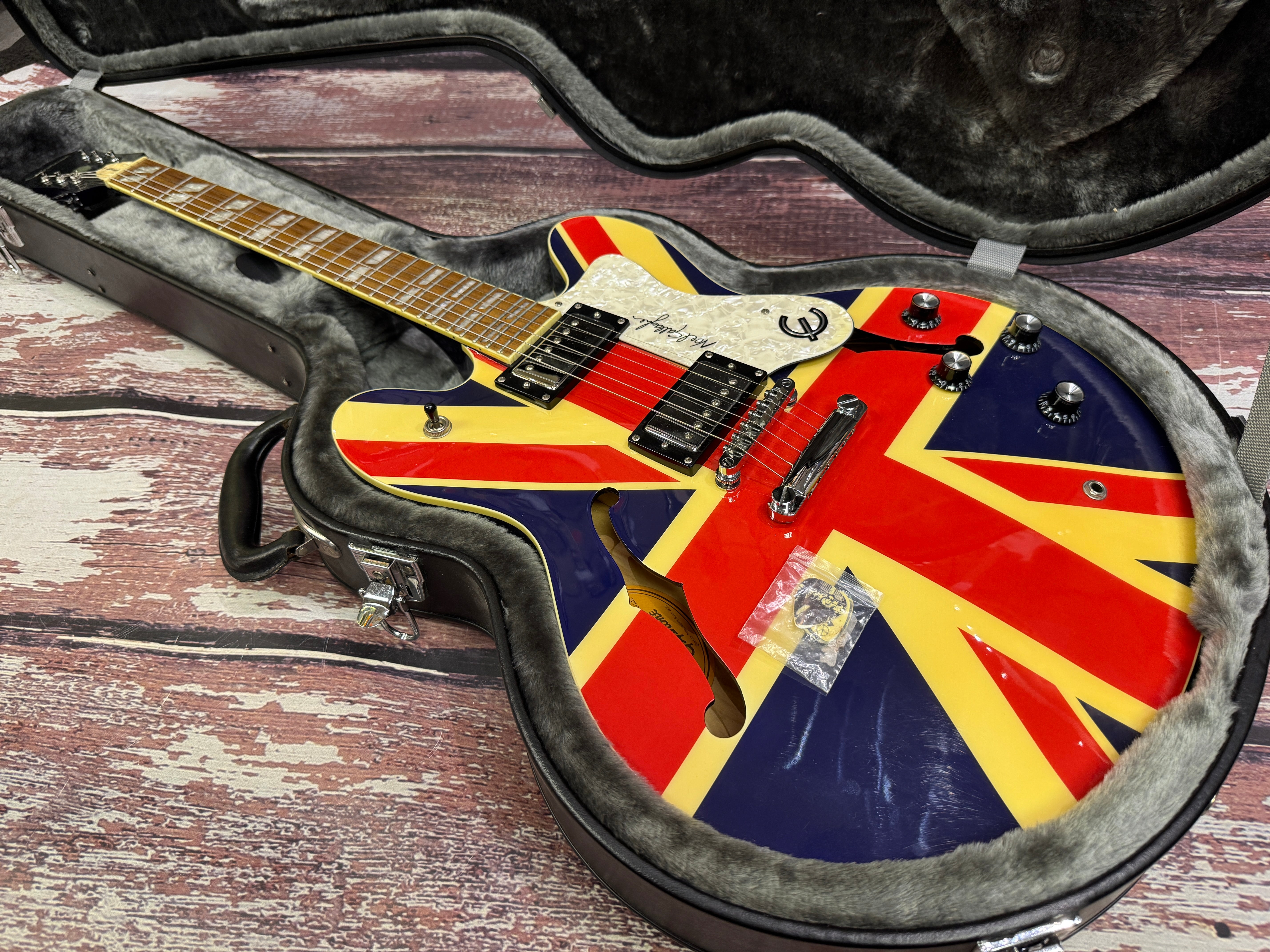 ギター Epiphone Supernova UnionJack Mint Unused ギター Epiphone