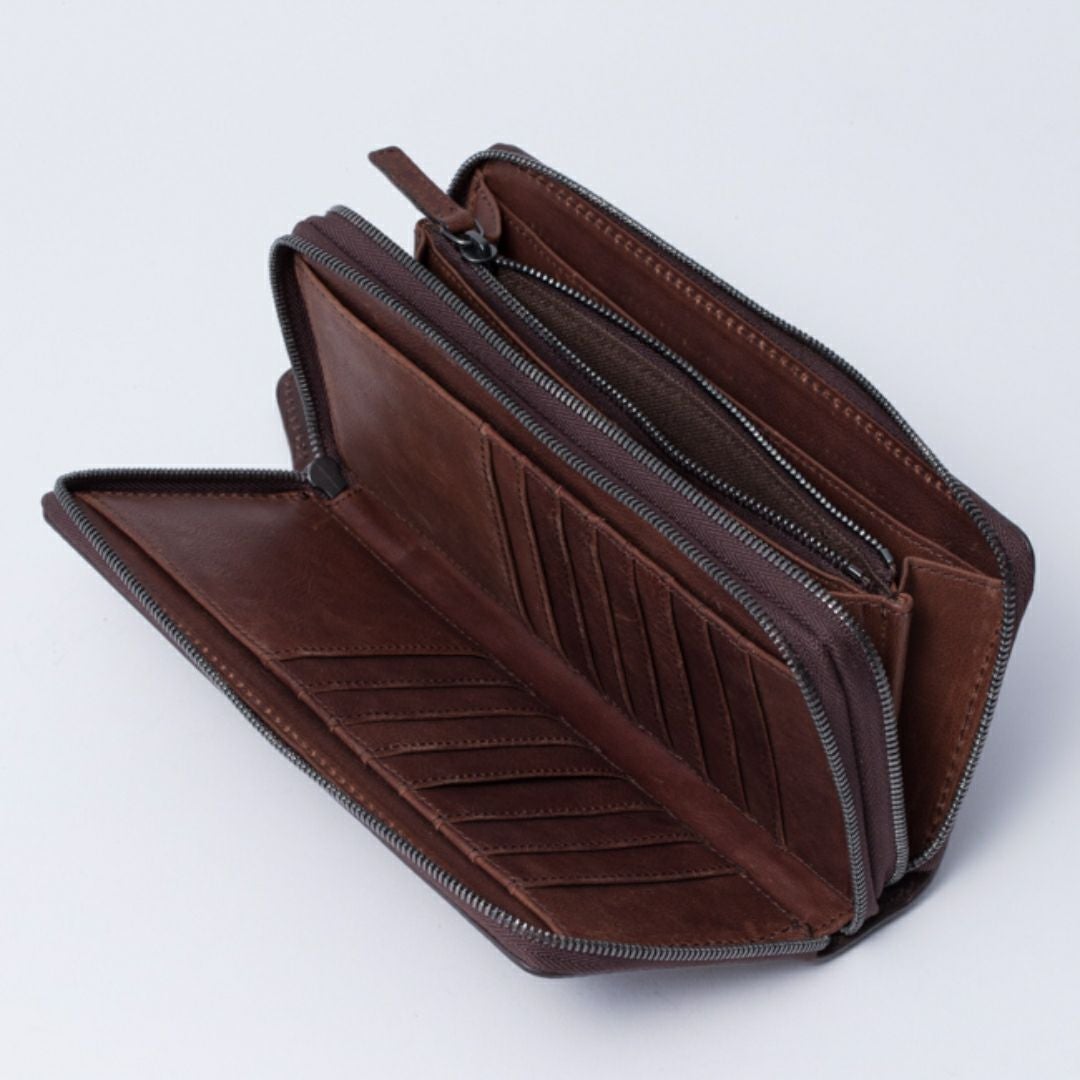 NOMADOI アラバマ ラウンドファスナー 長財布 ダブル 商品｜THE BAGMANIA