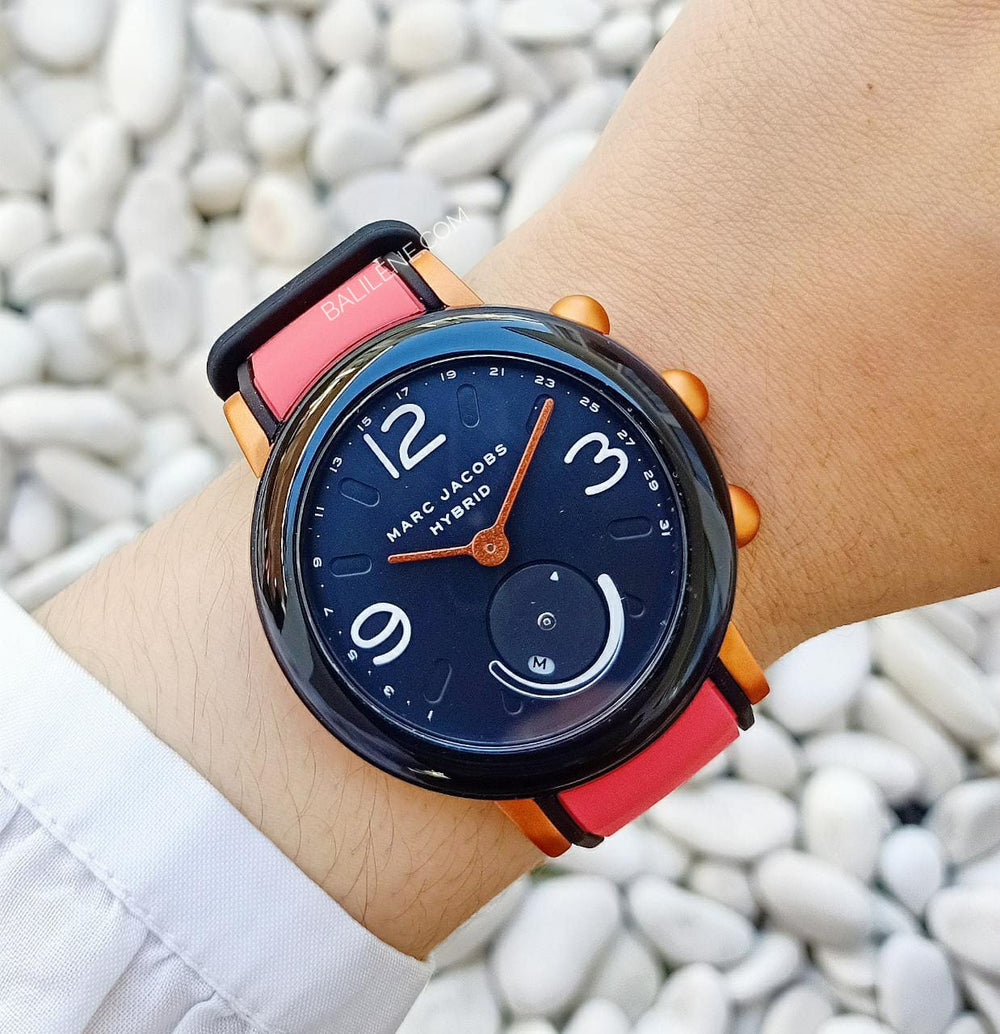 Marc Jacobs Mjt1008 Riley Hybrid Smartwatch Red Black – Balilene
