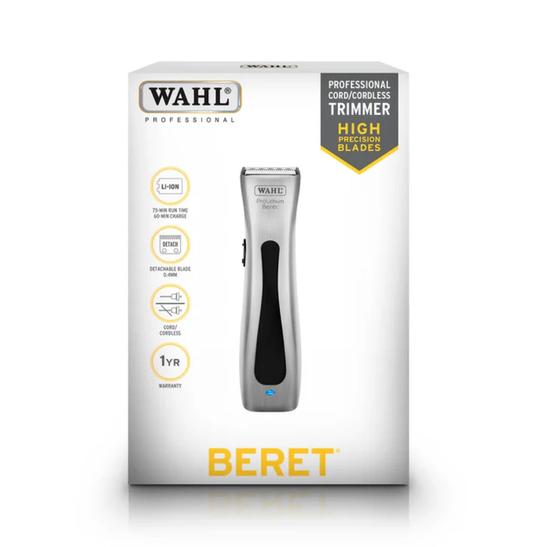 Wahl Beret Trimmer Pro Lithium Brushed Aluminium – BarberCo