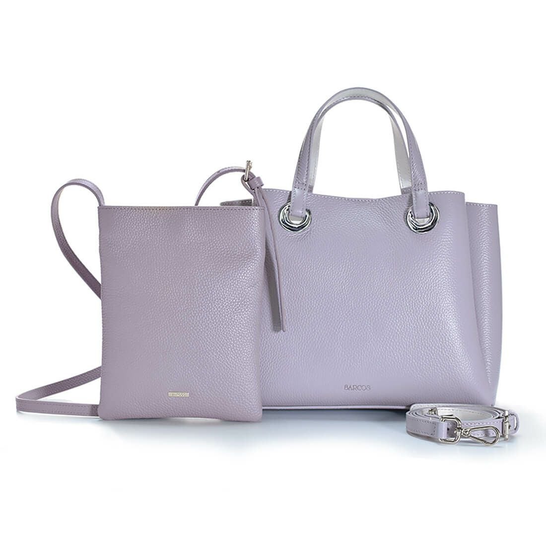 セット商品】シュリンクレザーハンドバッグ＆ポシェット＜クラシカル