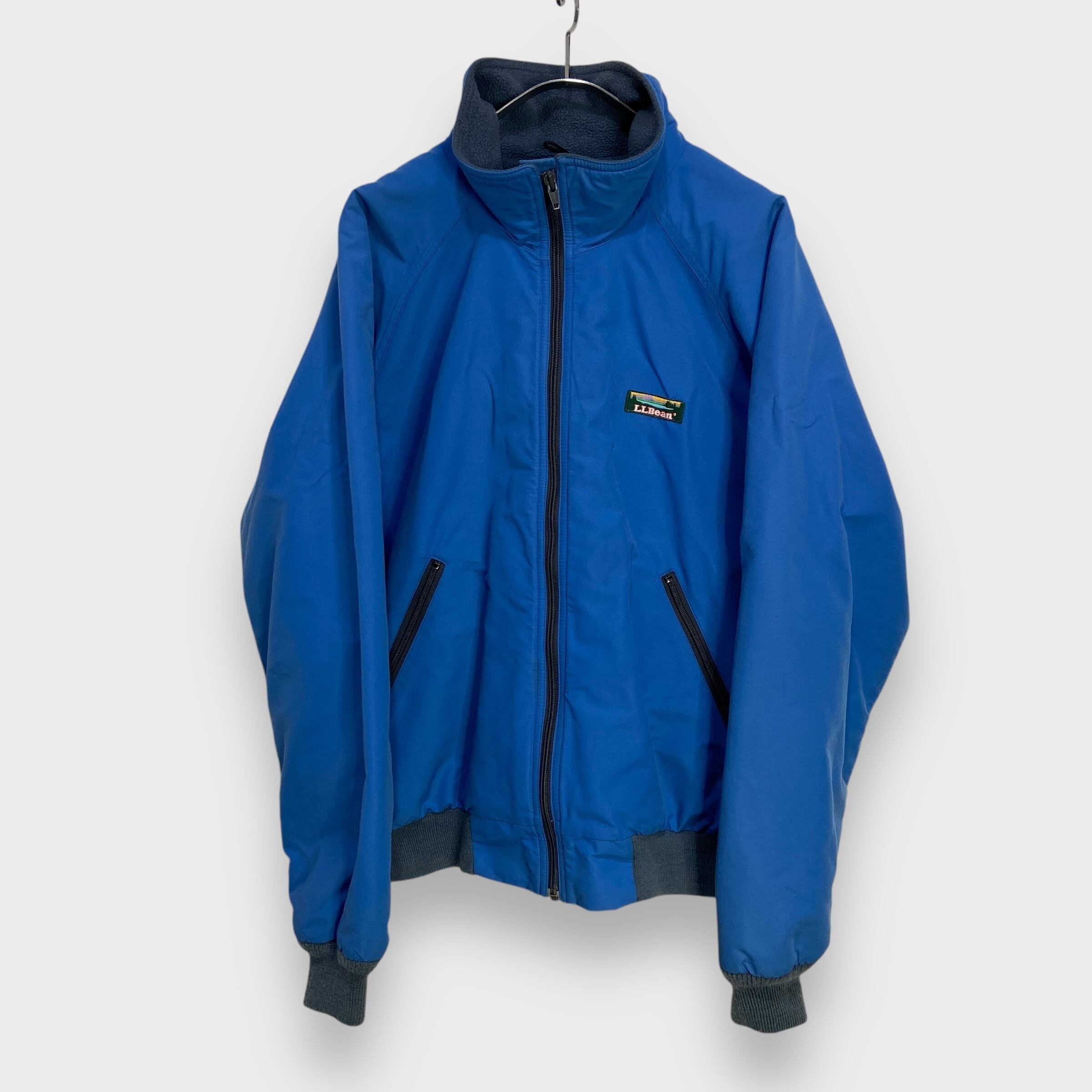 80s USA製 エルエルビーン ウォームアップジャケット 山タグ ブルー M
