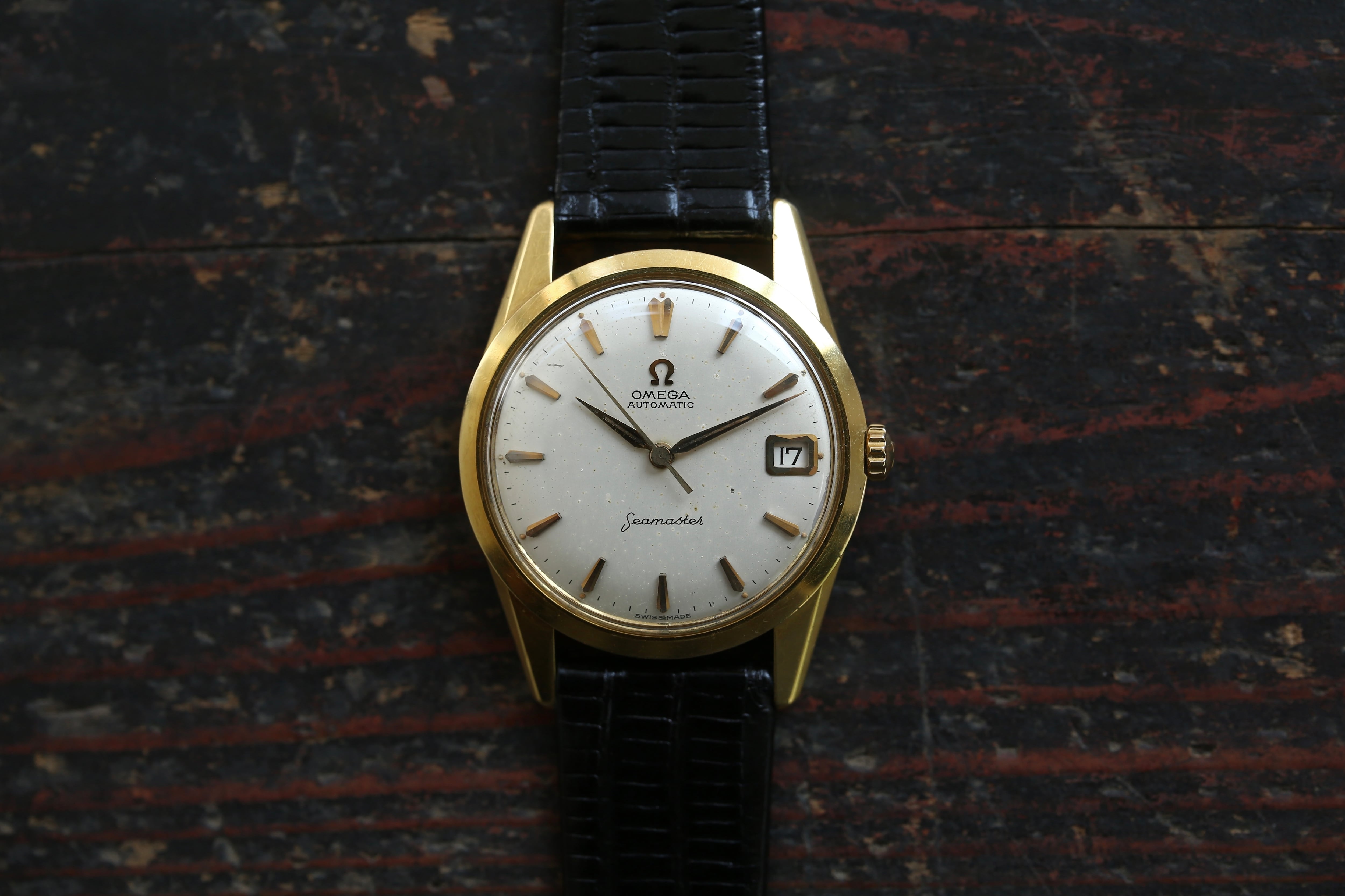 OMEGA】1960年製 オメガ シーマスター・デラックス デイト アルファ針