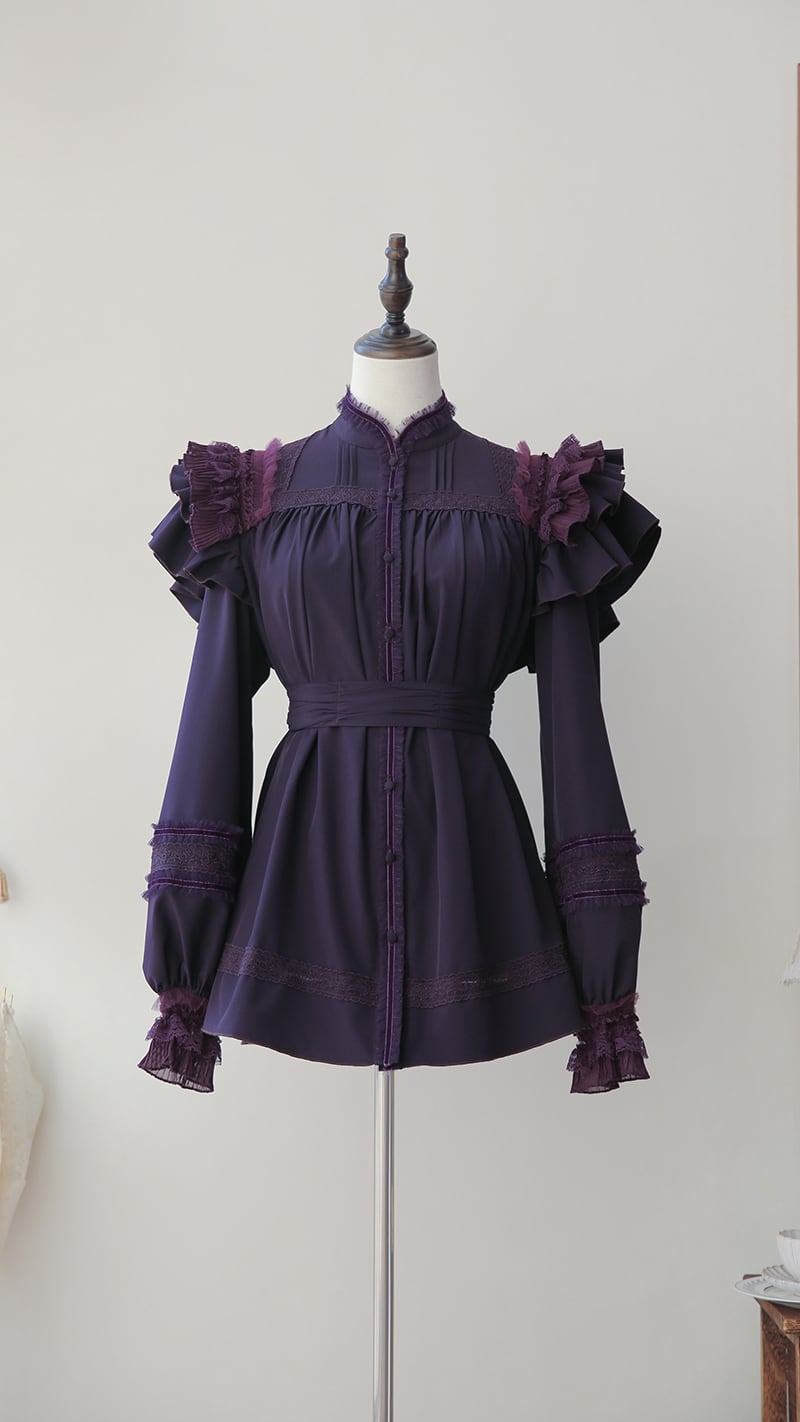 七色ワルツ セットアップ フリルブラウス | HoshibakoWorks