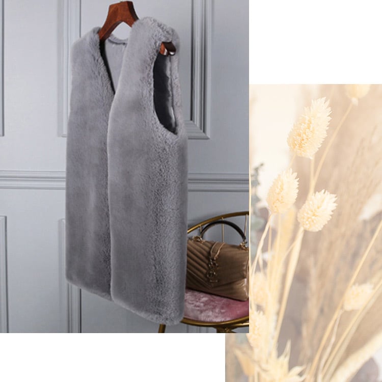 宅配便】フェイクファーベスト／tops1792 | DAY CLOSET｜ レディース