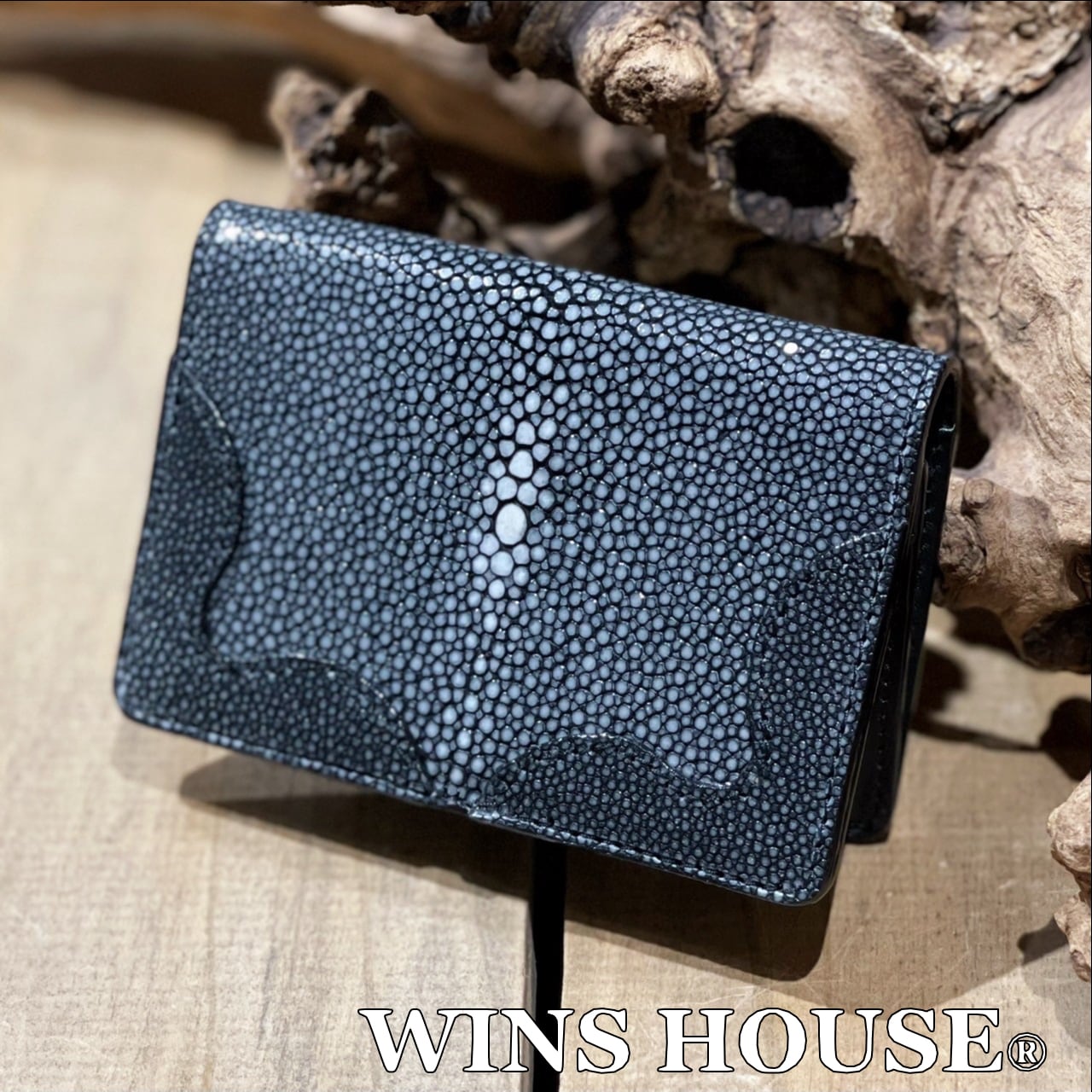 WINS HOUSE®︎【ウインズハウス】Stingray card case【エイ革