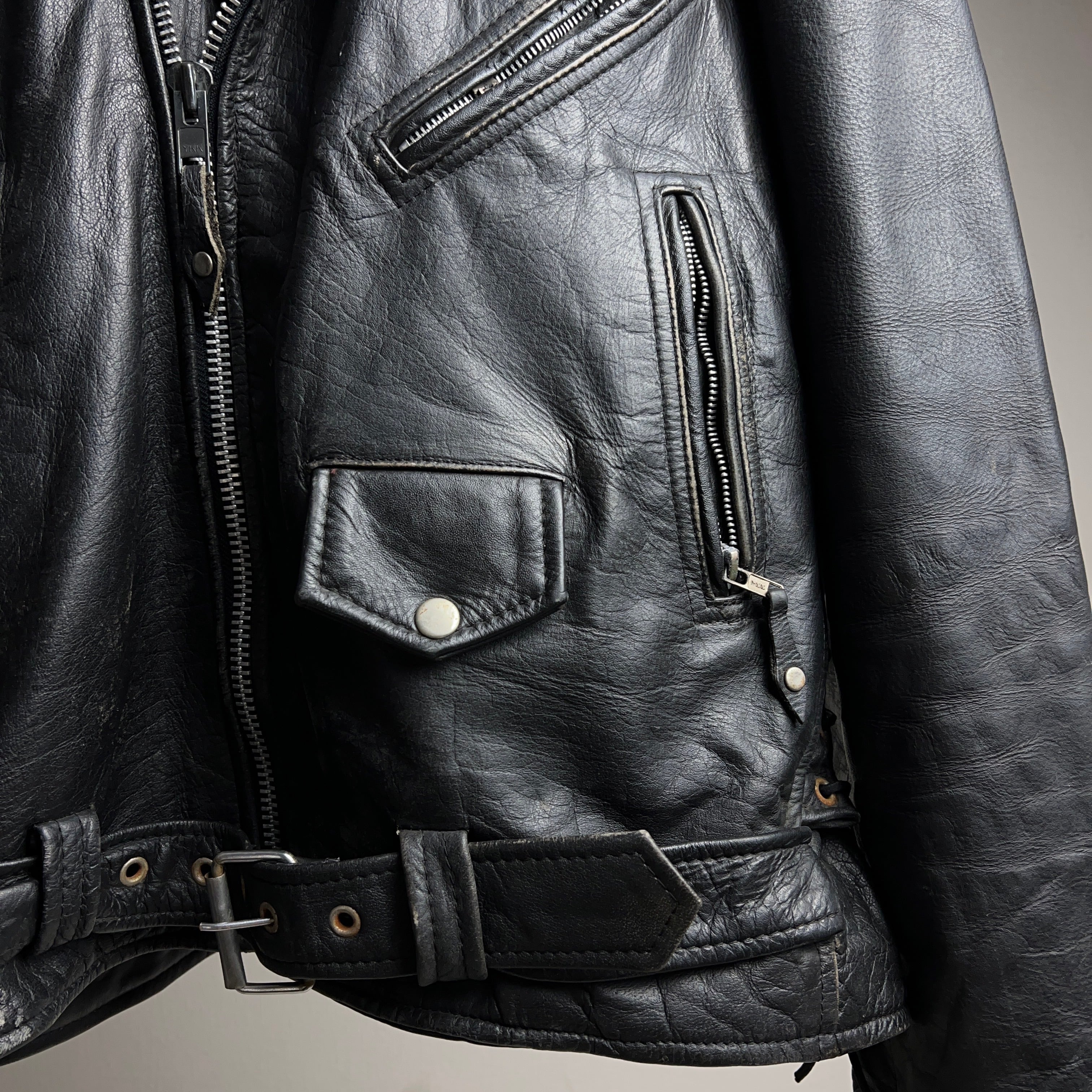 old Riders Leather Jacket レザー ダブルライダースジャケット