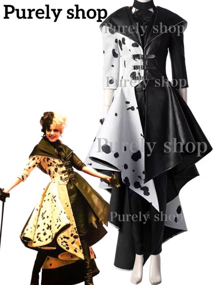 ディズニー 実写版 クルエラ ダルメシアン×レザー 衣装 Dハロ 仮装