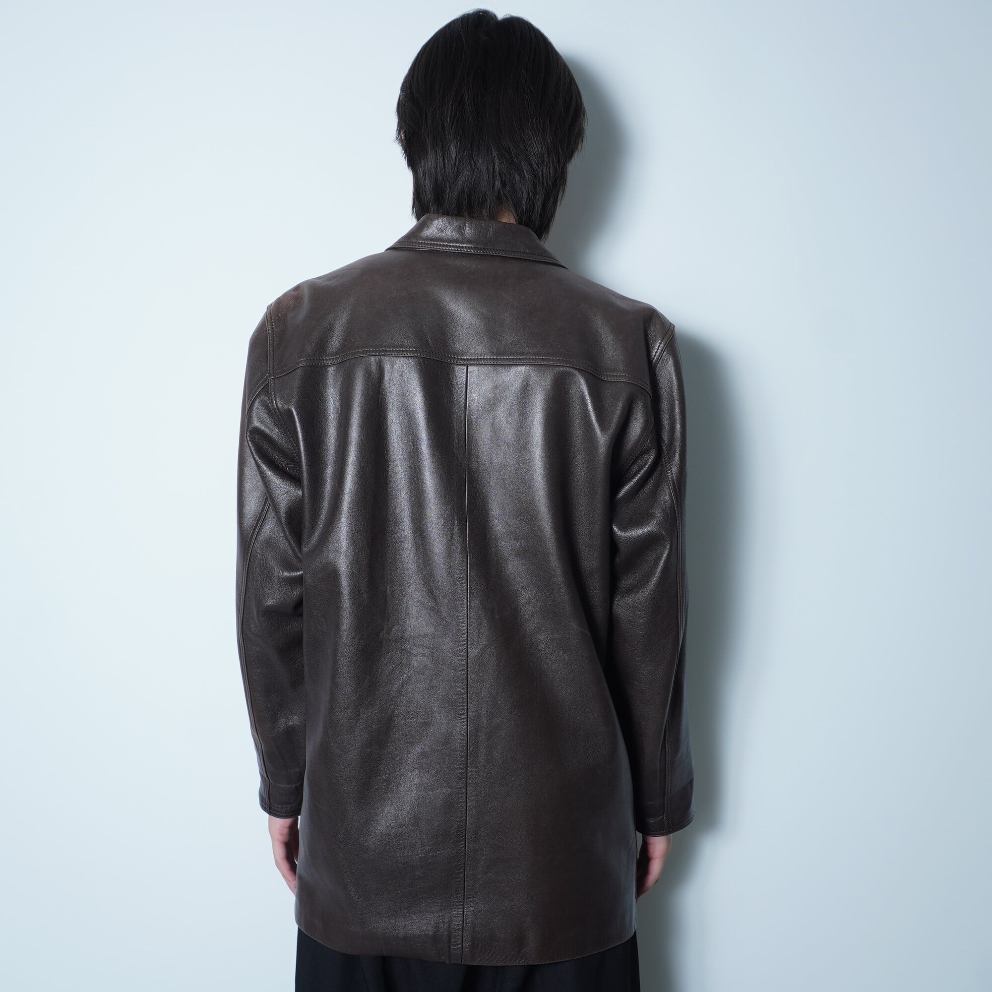 LOEWE】ロエベ レザージャケット brown | ブランド古着屋 Jesus Judas