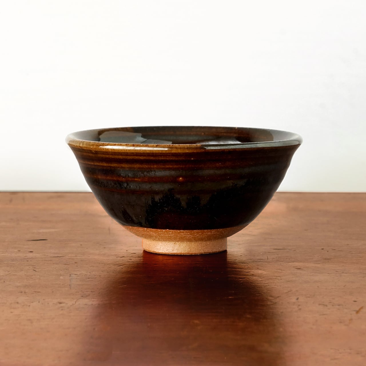 宗像窯 飯茶碗 飴釉／白釉 会津本郷焼【福島県】【飯碗】【民藝品