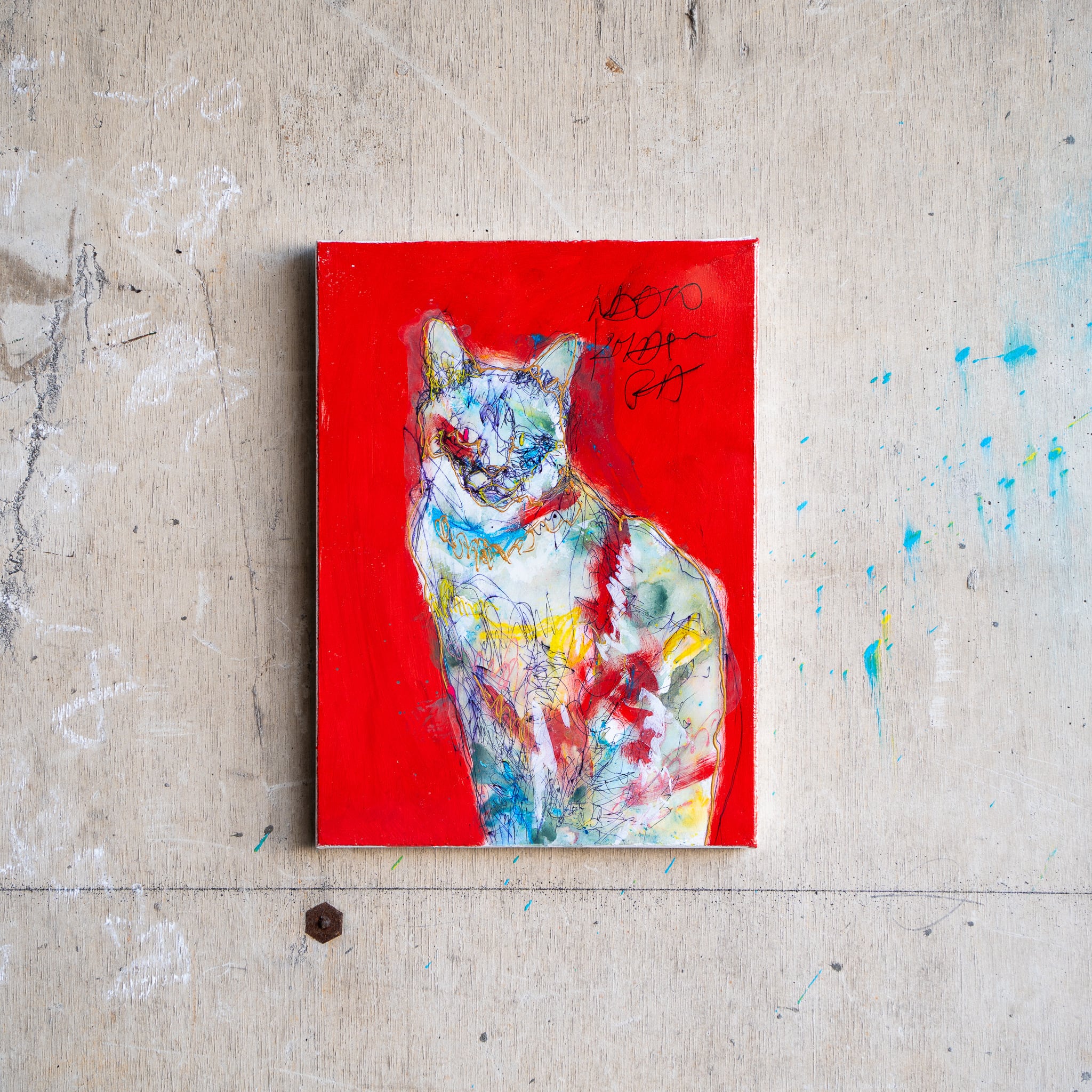 原画 F4 「26495 外に出たい猫」 | NAOTO KITAMURA ONLINE STORE